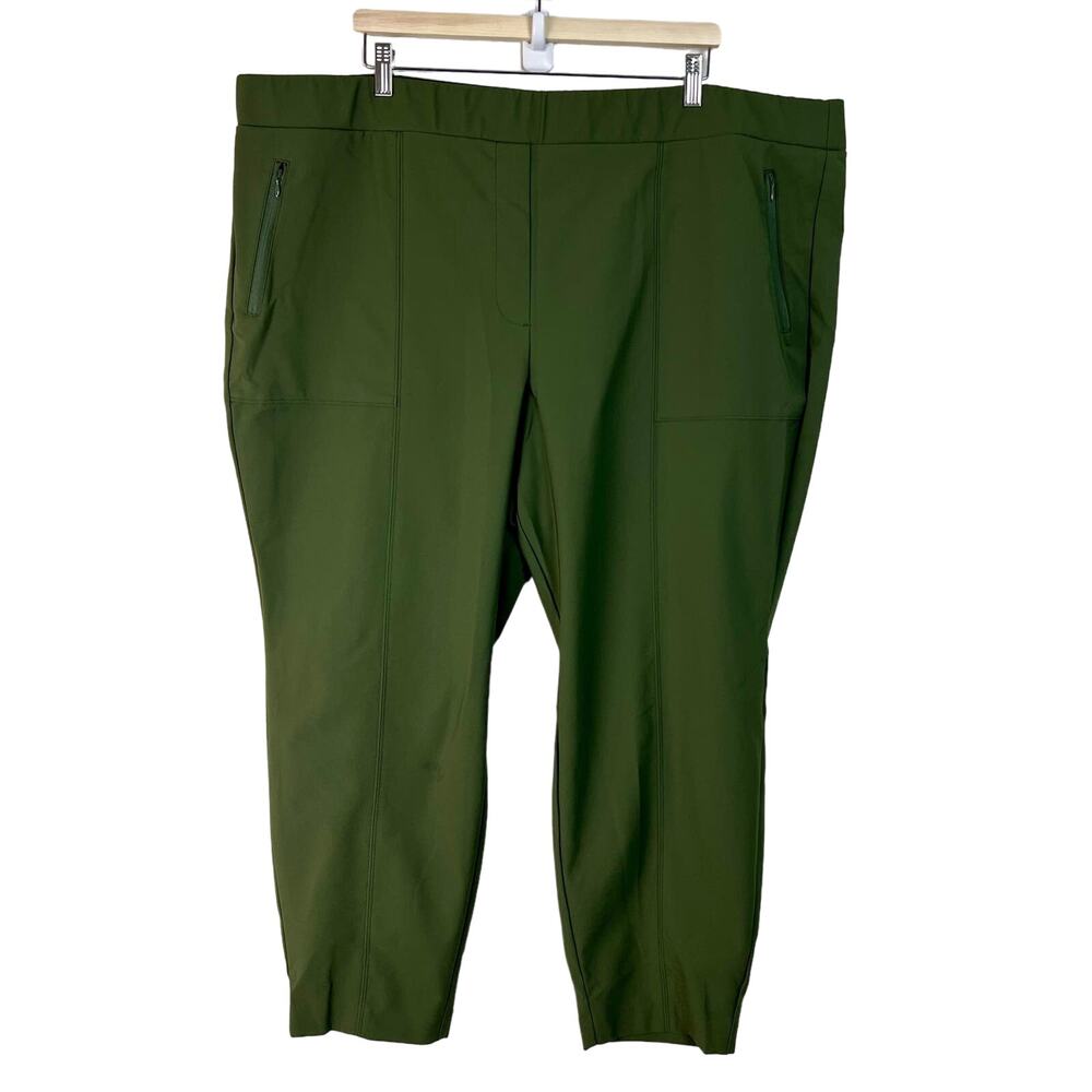 Lane Bryant On The Go Slim Ankle Pant Sz.‎ 28 Forrest Night Green
